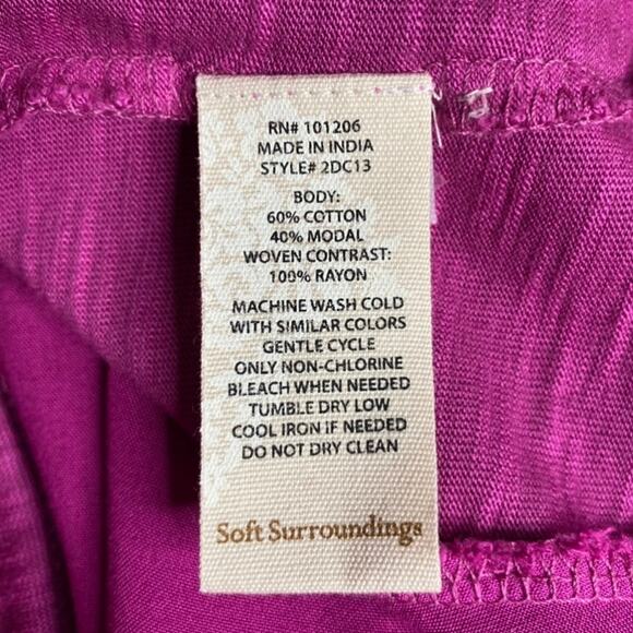 Soft Surrounding Lisse Dress in Fiery Fuchsia - Picture 9 of 10